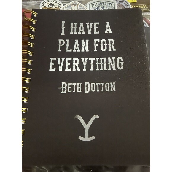 YELLOWSTONE SPIRAL BOUND TABBED JOURNAL BOOK 96 sheets BETH DUTTON, NEW - Picture 8 of 8